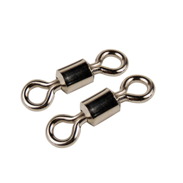 Black Nickel Rolling Barrel Swivels For Fishing - 130-300lb Strength (Choose Size)